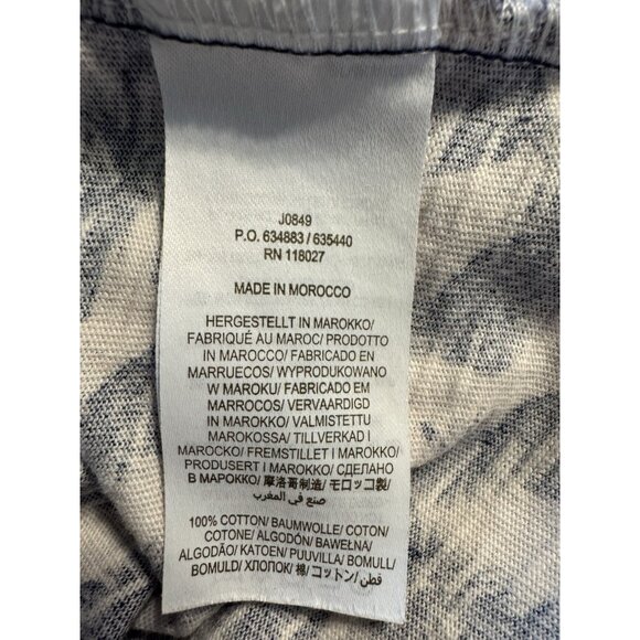 Boden Dress 8 Cap Sleeve Blue Ivory Pineapples Cotton Casual Pullover Washable - Picture 15 of 15